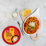 [Dongwon] Authentic Korean Rice Cake Topokki with Creamy Cheese Flavor | Popular Korean Street Food | Easy to Prepare | Delicious and Chewy Snack