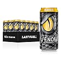 Venom Energy Drink, Mango, 0 Fat, 160mg Caffeine, 16 Fl Oz (Pack of 12) By LastFuel.