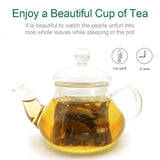 FullChea - Jasmine Pearl Tea - Jasmine Dragon Pearls - Loose Leaf Green Tea - Jasmine Green Tea with Delightful Aroma 4oz / 113g