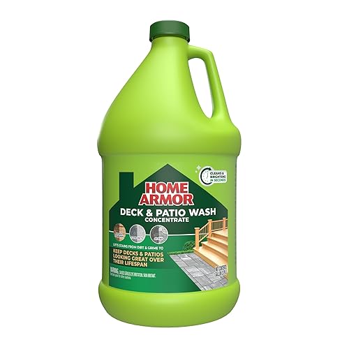 Home Armor Deck & Patio Wash, 1 Gal., Lifts Stains from Dirt and Grime to Keep Decks and Patios Looking Great Over Their Lifespan, Used on Wood