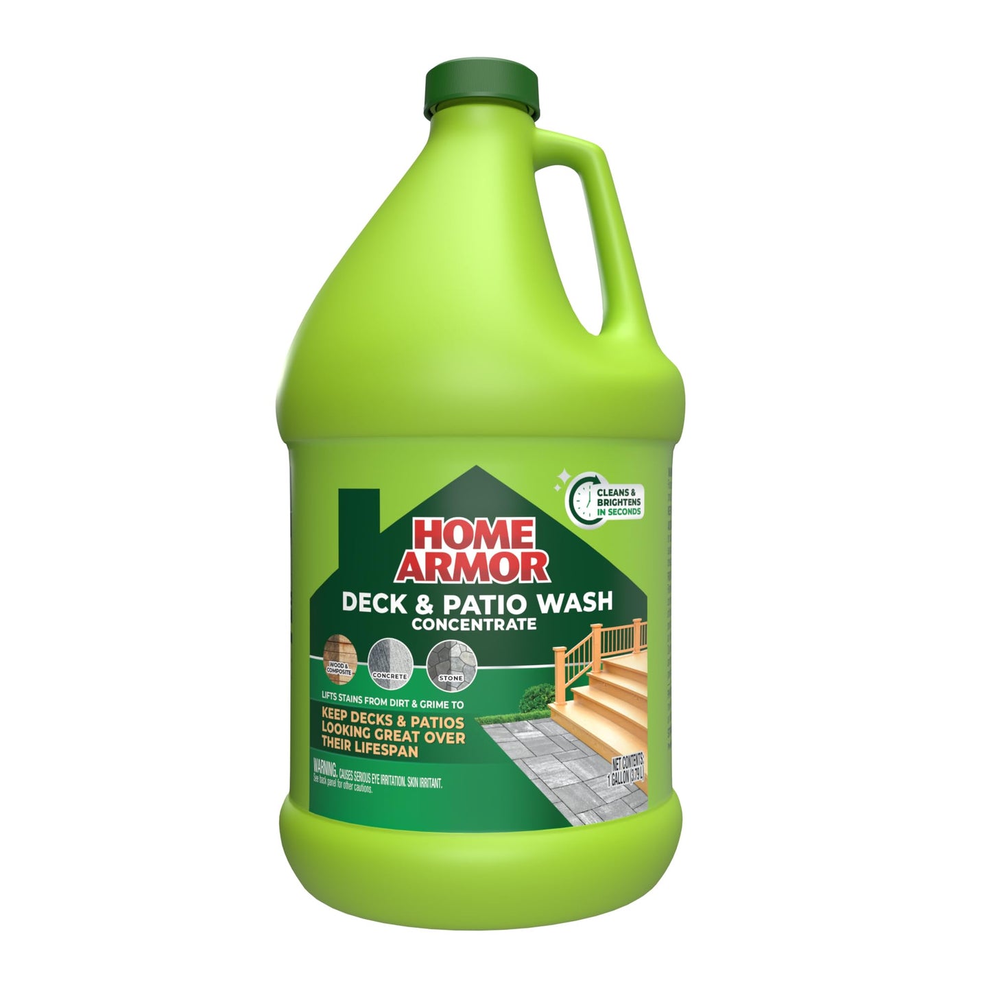 Home Armor Deck & Patio Wash, 1 Gal., Lifts Stains from Dirt and Grime to Keep Decks and Patios Looking Great Over Their Lifespan, Used on Wood