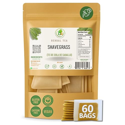 Cola de Caballo Té (Shavegrass/Horsetail Tea) - 60 Tea Bags - 100% Natural, Vegan, Herbal - Gluten-Free, Non-GMO - by Bexpertsusa