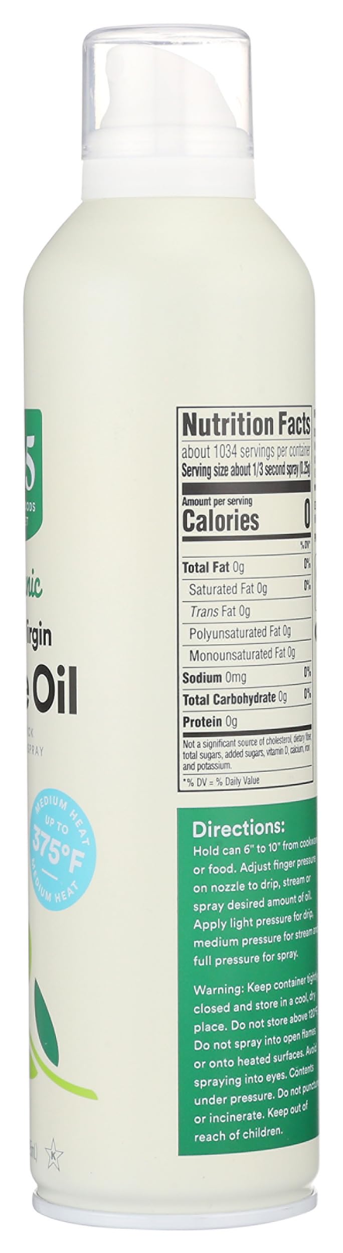 365 by Whole Foods Market Organic Extra Virgin Olive Oil Spray Value, 10 FZ