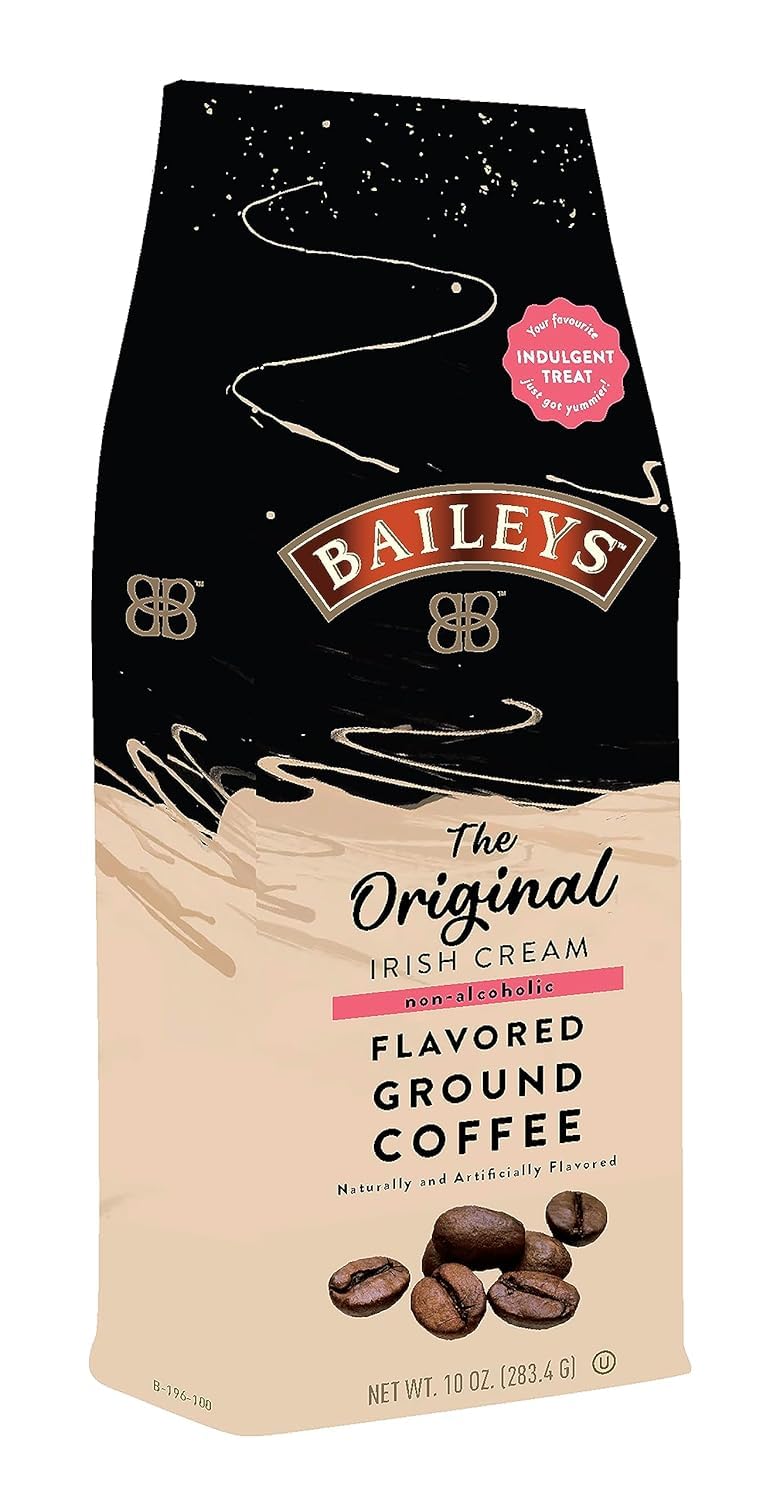 Baileys Original Irsh Cream Flavored Medium Roasted Ground Coffee - 10 Ounce Bag (Pack of 6)