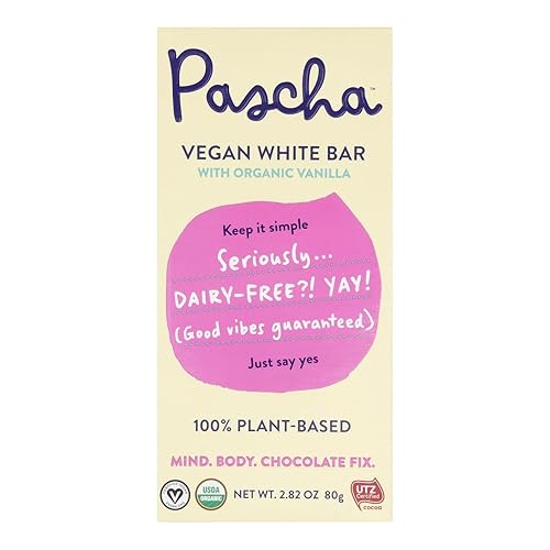 Pascha - Bar White Chocolate Vegan - Case of 10-2.82 Oz