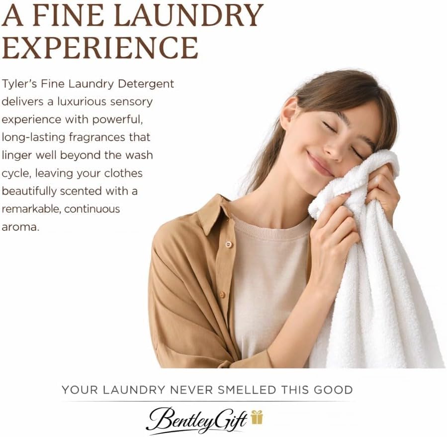 Tyler Candle Glamorous Wash High Maintenance Half Gallon (64 OZ) Laundry Detergent with Glamorous Sachet Single Pouch