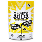 Molly's Suds Oxygen Whitener | Powerful Bleach Alternative, Chlorine Free & Color Safe | Brightens Whites and Removes Stains (Pure Lemon Essential Oil