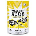Molly's Suds Oxygen Whitener | Powerful Bleach Alternative, Chlorine Free & Color Safe | Brightens Whites and Removes Stains (Pure Lemon Essential Oil