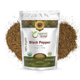 Organic Way Premium Black Pepper Powder (Black Tellicherry Peppercorn) - Adds Flavour & Aroma | Organic & Kosher Certified | Raw, Non GMO & Gluten