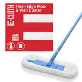 E-Cloth Flexi-Edge Floor & Wall Duster, Reusable Dusting Mop for Floor Cleaning, Floor Cleaner Ideal for Harword, Tile, Laminate and Other Hard