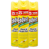 Endust Lemon Zest Multi-Surface Dusting and Cleaning Spray, Lemon Zest, 3-Pack