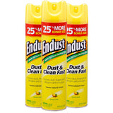 Endust Lemon Zest Multi-Surface Dusting and Cleaning Spray, Lemon Zest, 3-Pack