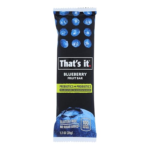 That's It - Probiotic Fruit Bar Blueberry - Case of 12-1.2 Oz