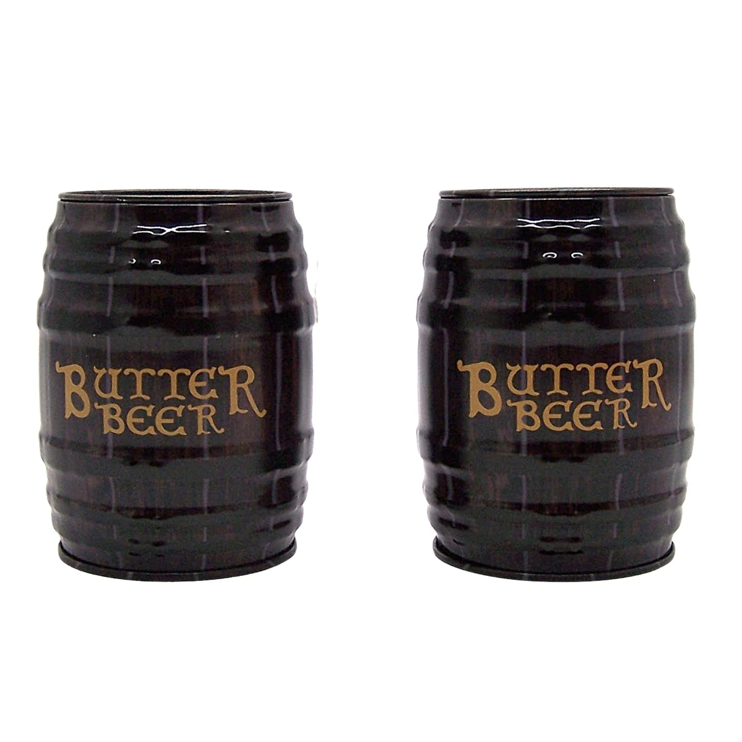 Harry Potter Inspired Butterbeer Chewy Candy in Barrel Tin, 2 Pack, Fun and Delicious Treat, 1.5 Ounce Tins