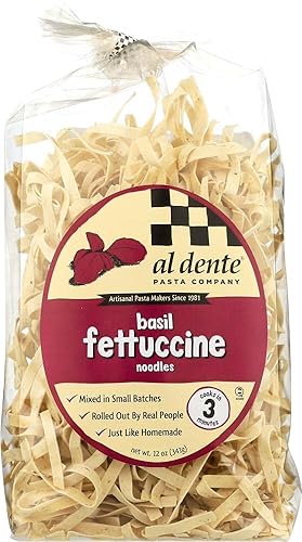 Al Dente Basil Fettucine Pasta - 12 oz