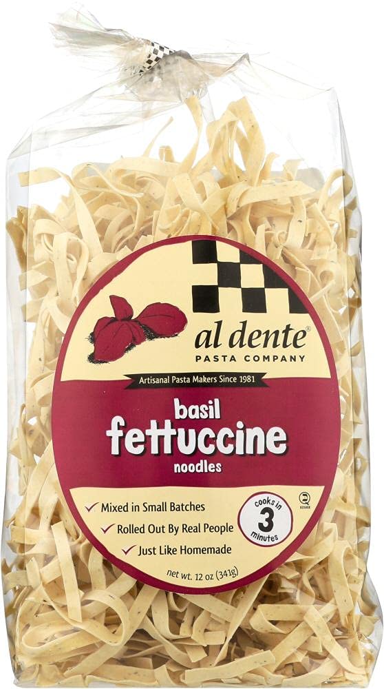 Al Dente Basil Fettucine Pasta - 12 oz