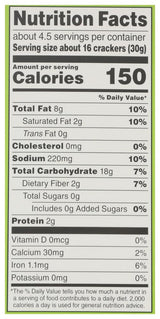 365 by Whole Foods Market, Rosemary Sea Salt Almond Flour Crackers, 5 Ounce
