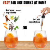 Bab Louie & Co. Orange Cocktail Bitters, Non Alcoholic Award winning Bitter (30ml/1Fl. Oz) 11 Servings, Zero-Sugar, Barrel Aged/Craft Bitters