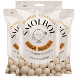 SMOLBOL Crunchy Peanuts | Roasted and Lightly Salted | Gluten-Free Cassava Crust | No Sugar | Plant Protein Snack | Birthday Snacks for Kids | Party