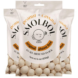 SMOLBOL Crunchy Peanuts | Roasted and Lightly Salted | Gluten-Free Cassava Crust | No Sugar | Plant Protein Snack | Birthday Snacks for Kids | Party