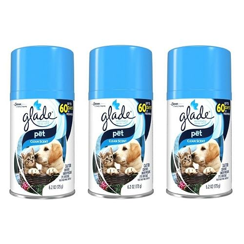 Automatic Spray Air Freshener Refill, Pet Clean Scent, 6.2 Ounce (3 pack)