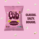 Cob Olive Oil & Pink Salt Popped Sorghum, 12-Pack (1 oz. bags) | Corn-Free Popcorn Alternative | Seed Oil Free | Non-GMO, Gluten-Free, Vegan & Kosher