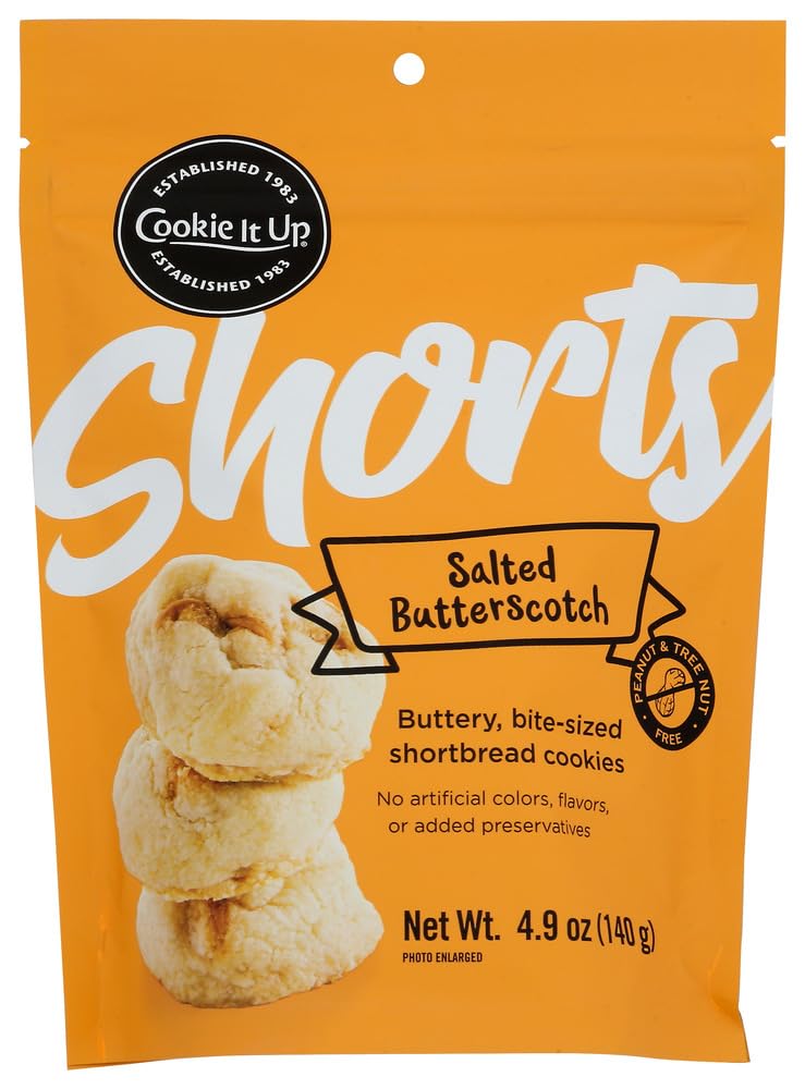 COOKIE IT UP Salted Butterscotch Shortbread Cookies, 140 GR