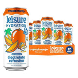 Leisure Hydration Non-Carbonated Electrolyte Refresher, Tropical Mango Flavor - Low Sugar Nutrient Enhanced Water Beverage - Get The Best Hydration