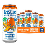 Leisure Hydration Non-Carbonated Electrolyte Refresher, Tropical Mango Flavor - Low Sugar Nutrient Enhanced Water Beverage - Get The Best Hydration
