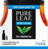 Pure Leaf Zero Sugar Sweet Tea, 16.9 Fl Oz, Pack of 6