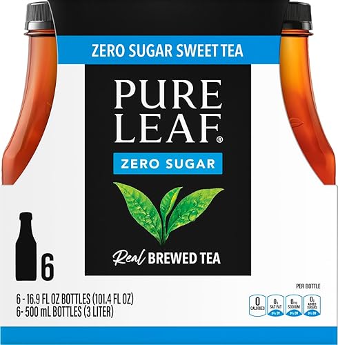 Pure Leaf Zero Sugar Sweet Tea, 16.9 Fl Oz, Pack of 6