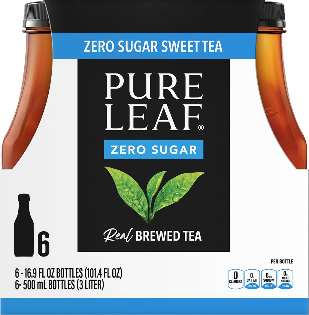 Pure Leaf Zero Sugar Sweet Tea, 16.9 Fl Oz, Pack of 6