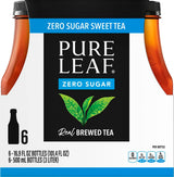 Pure Leaf Zero Sugar Sweet Tea, 16.9 Fl Oz, Pack of 6