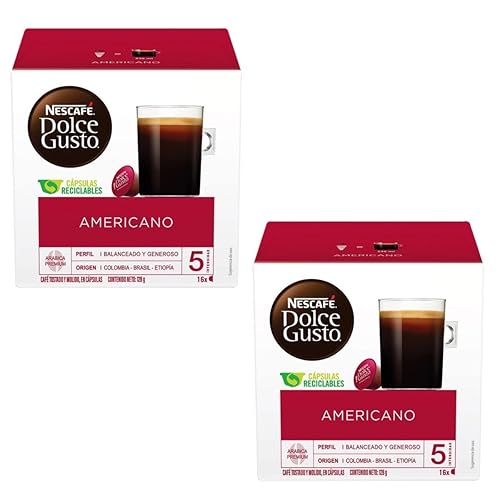 Nescafe Dolce Gusto Caffe Americano 16 per pack - Pack of 2
