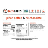 TAOS BAKES Pinon Coffee & Dark Chocolate Snack Bar, 1.8 OZ