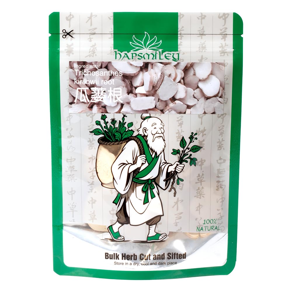 Hapsmiley Trichosanthes kirilowii root (Mongolian Snakegourd Root/Tian Hua Fen/???/Gua Lou Gen)-100g (3.5 oz) Dried Roots-Pure Natural Herbal Plant