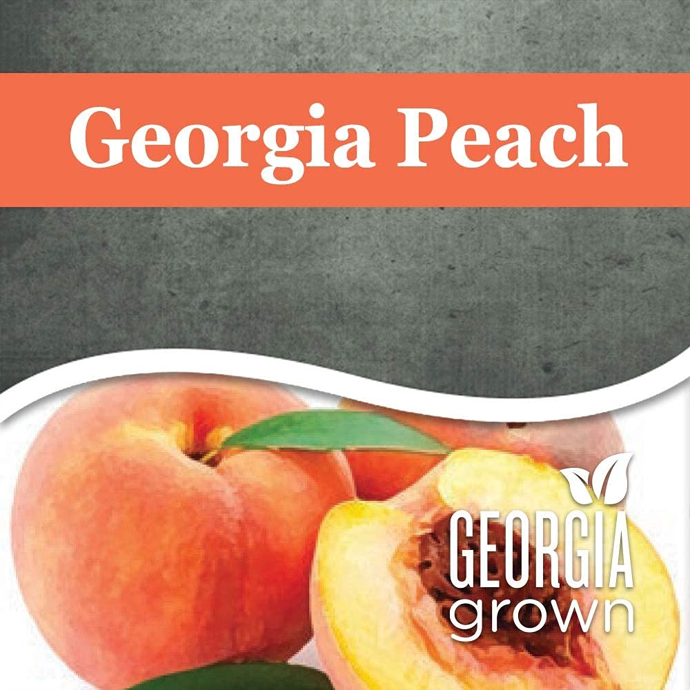 Aroma Ridge Georgia Peach Flavored Coffee, Fresh Roasted, Whole Bean, 1 pound bag