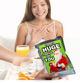 Have a Huge Package Trail Mix - Funny Food Gift for Women - Naughty Santa Claus Gag Gift for Friends - Spicy Gourmet Snacks - Stocking Stuffers