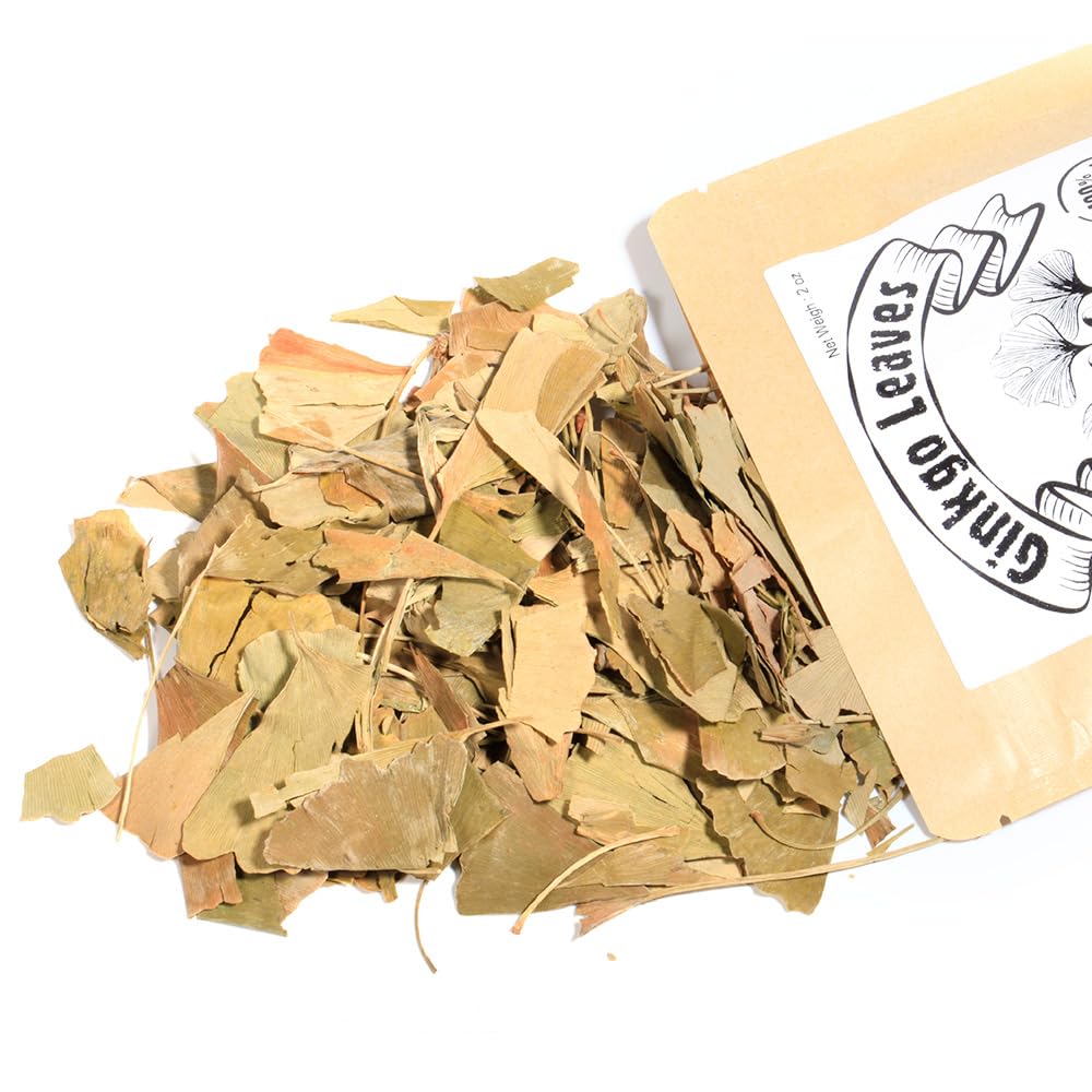 EidolonGreen Dried Ginkgo Biloba Leaves?Ginkgo Leaves/Yin Xin ye/???? 2 Oz (60g)