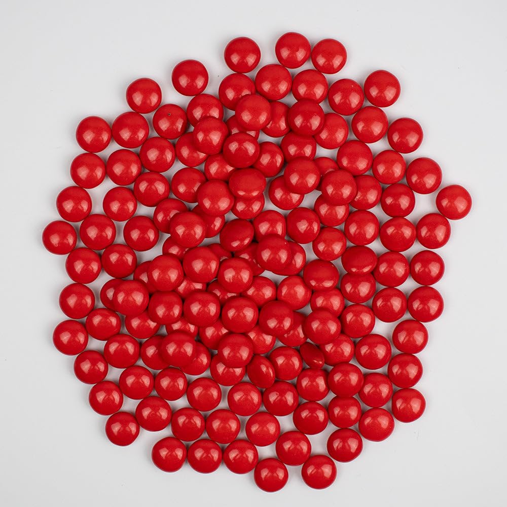 1,060ct Red Bulk Just Candy Chocolate Coated Candy Gem Treats (2.5lb)