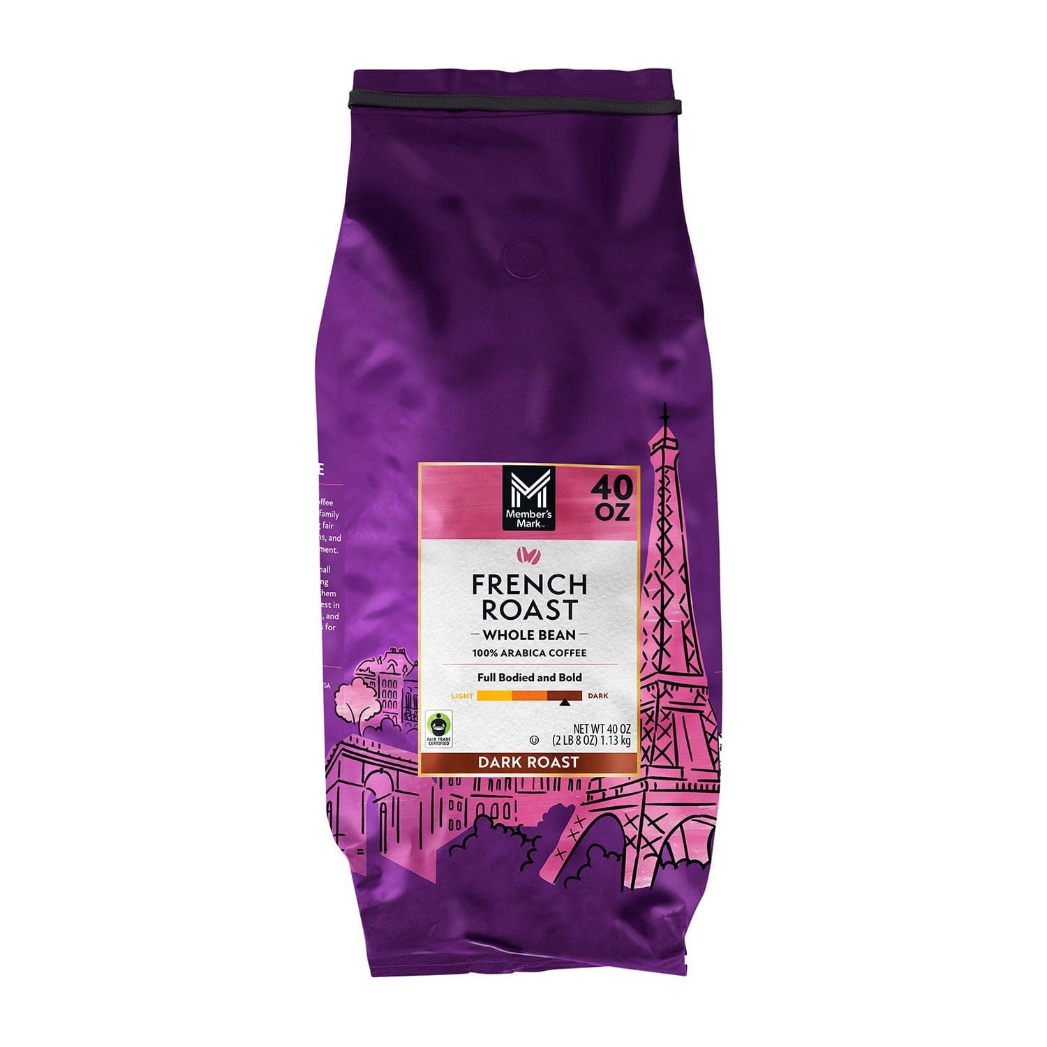 Member's Mark French Roast Whole Bean Coffee- 40 Ounce (2 Pack)
