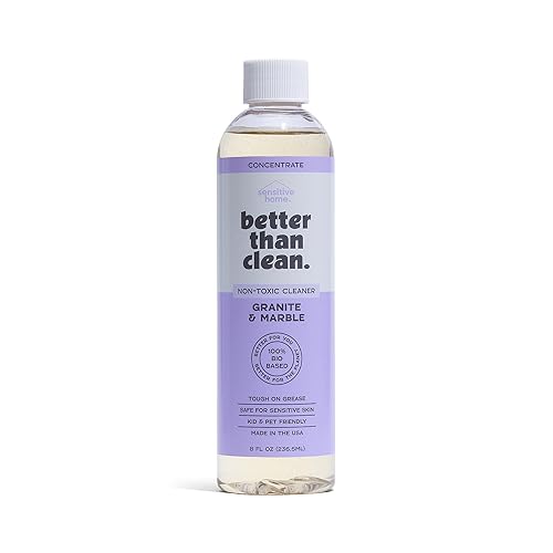 Better Than Clean Marble & Granite Cleaner Concentrate - Plant-Based, Non-Toxic, Fragrance Free Cleaning Products - Slate, Marble, and Natural Stone