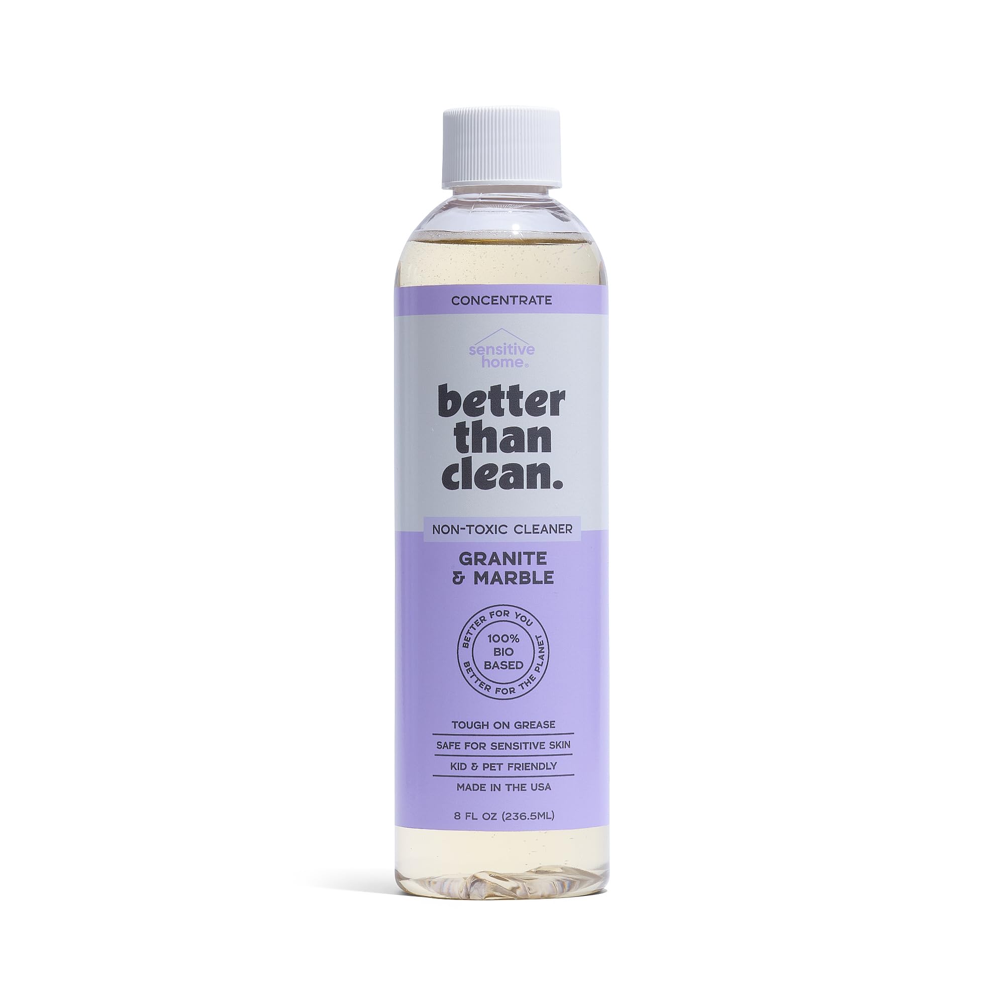 Better Than Clean Marble & Granite Cleaner Concentrate - Plant-Based, Non-Toxic, Fragrance Free Cleaning Products - Slate, Marble, and Natural Stone