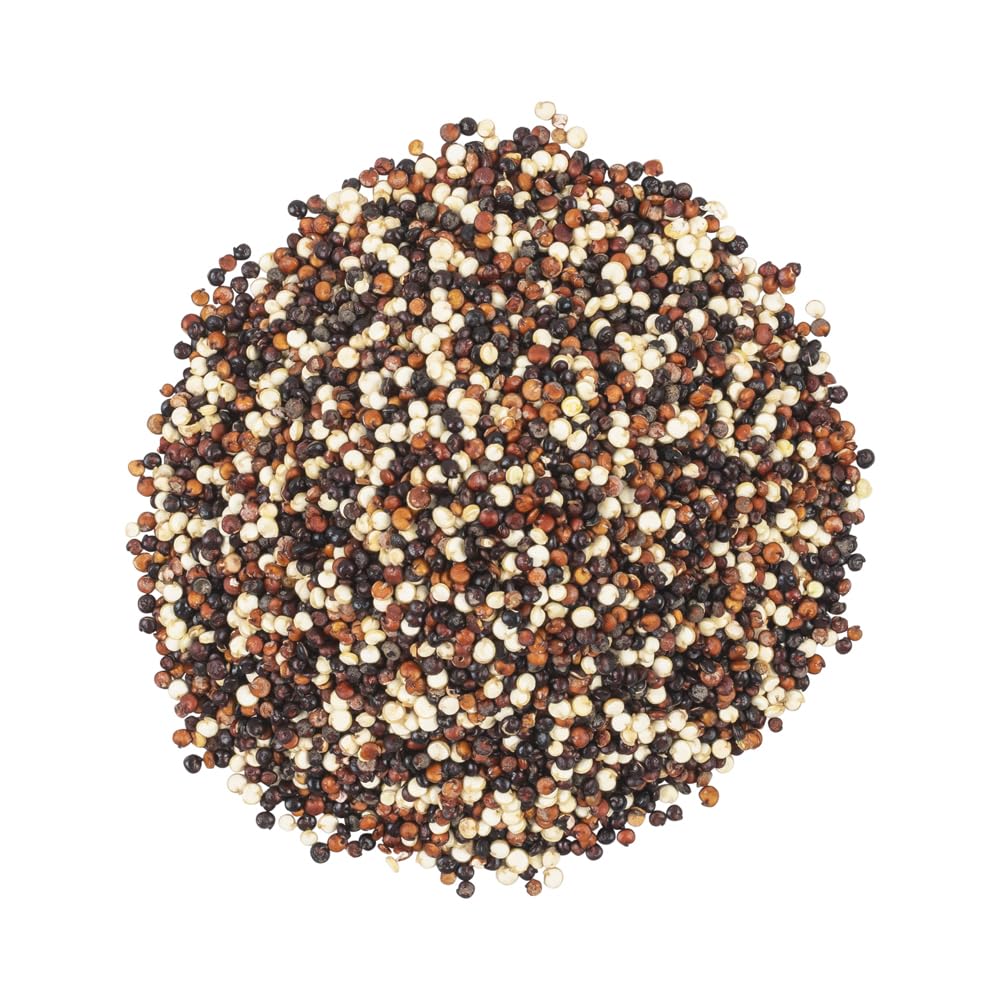 OliveNation Organic Tricolor Quinoa - Nutritious Whole Grain Red White Black Quinoa Blend for Healthy Cooking, Baking, Cereal, Non-GMO Gluten Free Vegan Ancient Grain High Protein & Fiber (8.00oz)