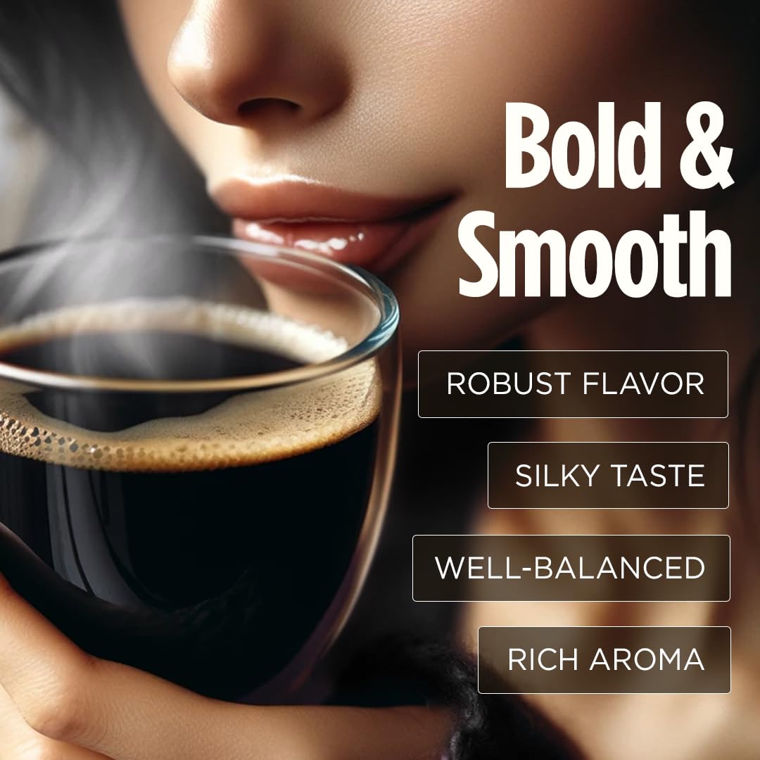 VitaCup Extra Shot Instant Coffee Packets with Espresso Shot, “Red Eye” High Caffeine, Bold Dark Roast w/Vitamin B12, Antioxidants, Premium Instant