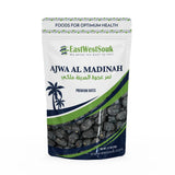 Ajwa Al Madina Dates - Premium Quality - 2.2lb (1000g) - Imported from Madinah Munawwara, Saudi Arabia - Perfect for Ramadan Gift - Fiber-Rich Snack