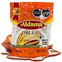 ALDAMA Medium Obleas Mediana Wafer Milk Candy - 8.81 oz | Creamy Mexican Oblea Cookies with Dulce de Leche Filling (1-Pack)