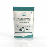 GLAT Group Enzyme-Powered Carpet Deodorizer (Powder) - Fresh Linen | Natural Pet Odor Eliminator | Bio-Enzymatic Formula, Premium Performance, Eco
