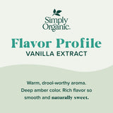 Simply Organic Pure Madagascar Vanilla Extract, 4-Ounce Glass Jar, Certified Organic, Gluten-Free, Sugar-Free Flavor For Smoothies