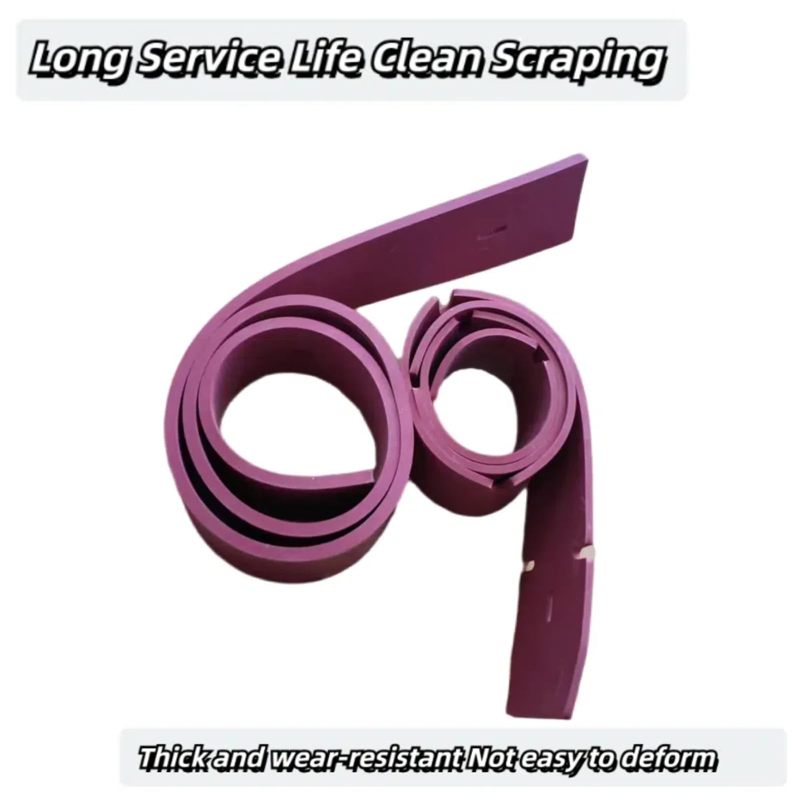 MKVNAQMV Commercial Riding Floor Scrubber Machine Front and Rear Scraper Blades Fits Tennant T300E T300 T260 Floor Scrubber Tennant-Squeegee Blade